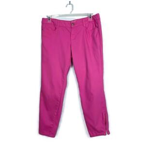 L.E.I. Pink Ashley Low Rise Junios Size 15 5-Pocket Design Ankle Zippers (150)
